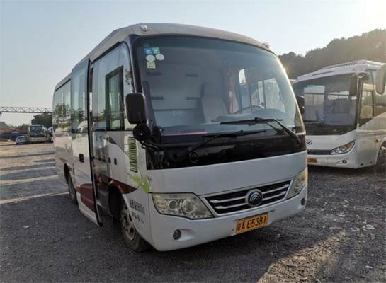 6 مقاعد مستعملة Yutong Coach Bus مستعملة ZK5060xzs1 محرك ديزل 3100 مم